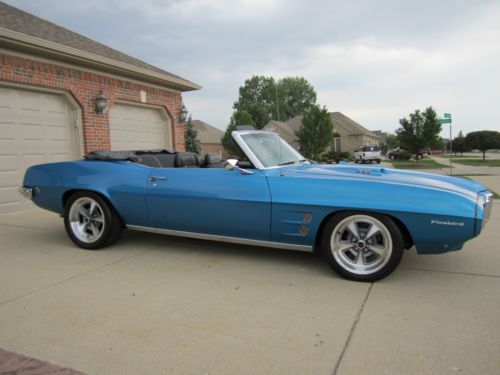 1969 pontiac firebird 400ho convertible fully restored rare, phs docs