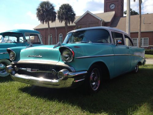 1957 Chevrolet 210 2 Door Post Sedan with updated drivetrain & patina (55 56 57), US $16,750.00, image 2