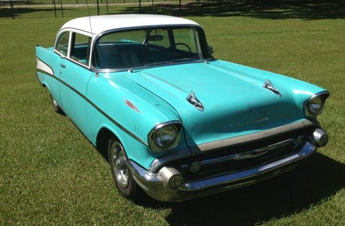 1957 Chevrolet 210 2 Door Post Sedan with updated drivetrain & patina (55 56 57), US $16,750.00, image 14