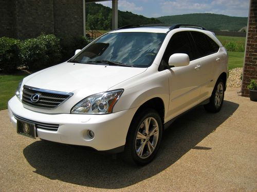 Lexus rx400h, awd, hybrid, frost white, fully loaded, excellent condition