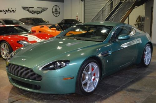 2006 aston martin vantage 6 speed manual green low miles