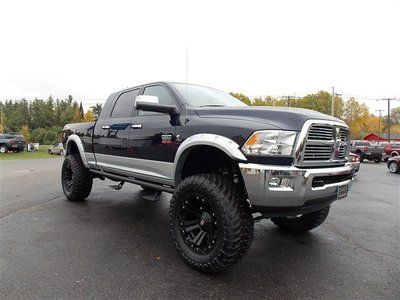 12 dodge ram mega cab 4x4 cummins diesel laramie lifted 40&#034; tires loaded