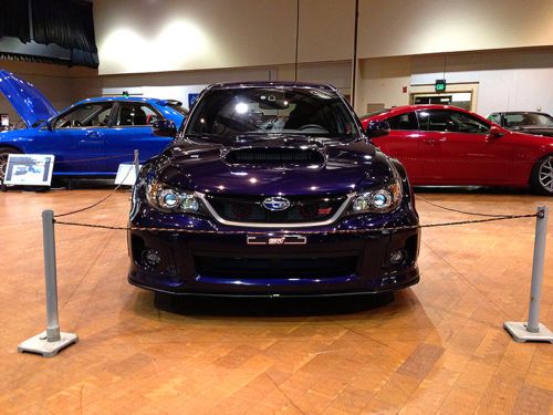 2011 subaru impreza wrx sti wagon plasma blue purple