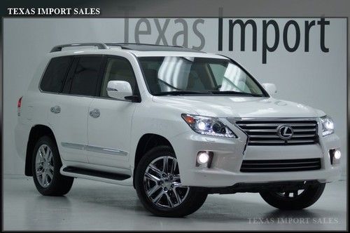 2013 lx 570 15k miles,rear dvd,luxury pkg,white/tan,1.49% financing
