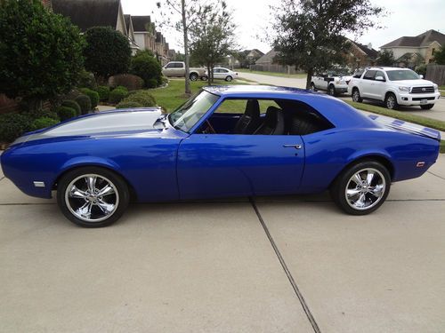 1968 camaro blue resto-mod