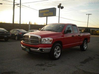 07 crew cab 2wd automatic red truck inspected warranty - we finance