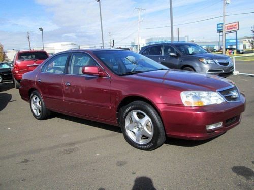 No reserve 2003 134630 miles auto sedan one owner clean carfax red tan leather