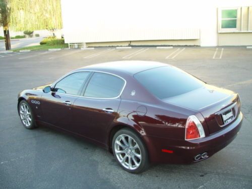 2007 maserati quattroporte automatic burgundy/grey clean title no reserve