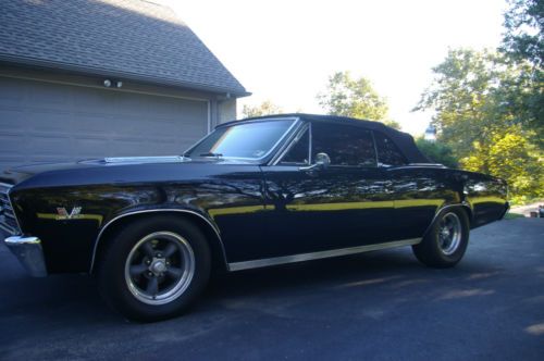 1967 chevy ss chevelle convertible  triple black