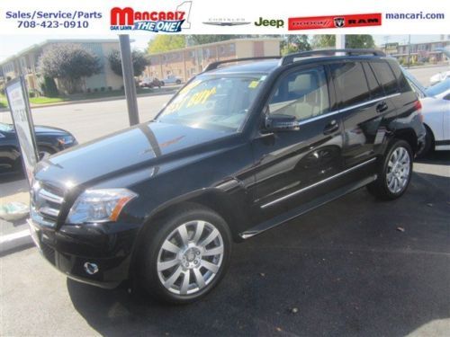 Black mercedes glk350 suv 3.5l cd awd one owner leather sunroof