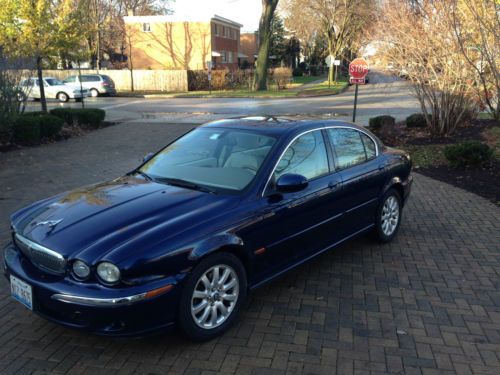 2003 jaguar x-type automatic metallic pacific blue 168k miles awd no reserve nr