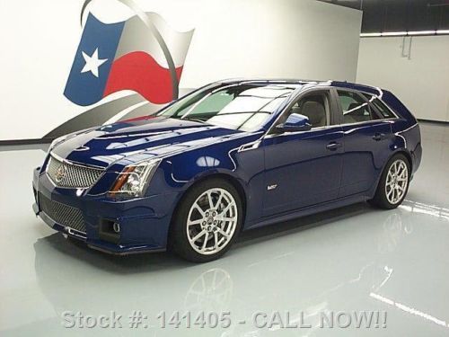 2012 cadillac cts-v wagon recaro pano sunroof nav 42k!! texas direct auto