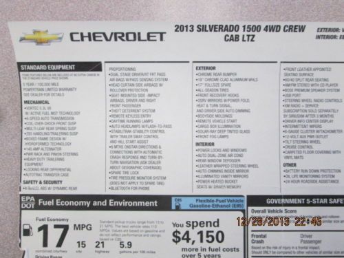 2013 Chevrolet Silverado 1500 LTZ Crew Cab Pickup Red 5.3L 5300 miles., image 16