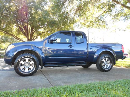 2009 nissan frontier pro-4x extended cab pickup 4-door 4.0l 6spd navigation nice