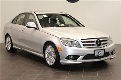 2009 mercedes benz c300 silver sedan automatic moonroof heated seats