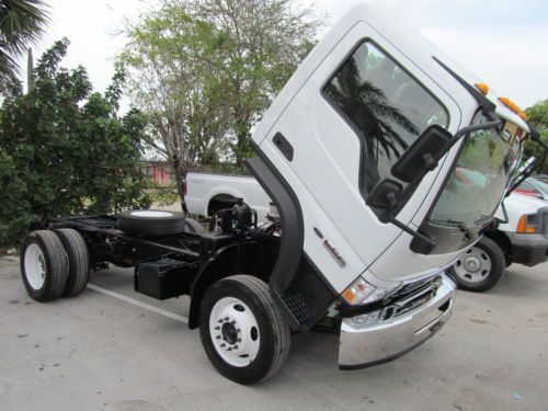 2009 ford lcf450 powerstroke diesel tilt forward cab and chassis truck