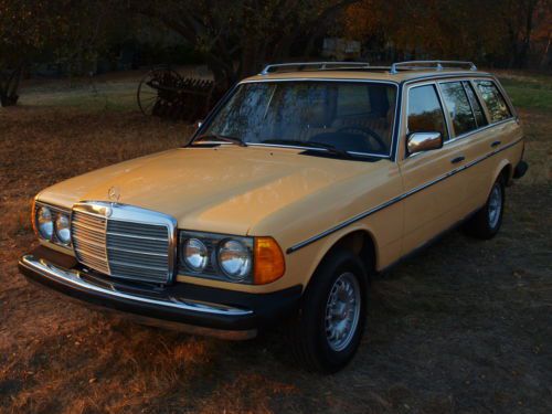1984 mercedes 300td w123 turbo diesel wagon low miles no rust excellent!