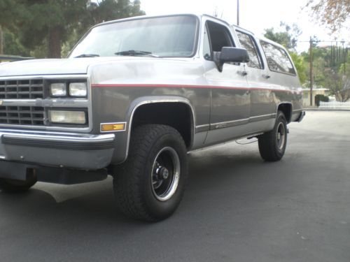 1990 suburban k1500 4x4 original paint rust free arizona truck