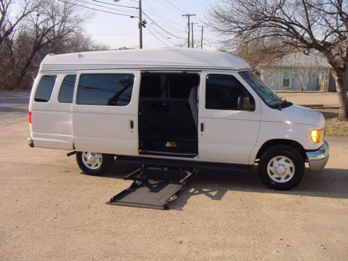 Hightop e350 handicapped wheelchair lift van power door transfer seat uvl 99 pic