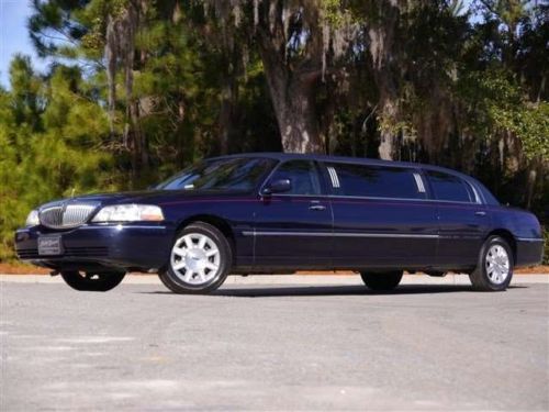 2006 lincoln town car executive limo limousine 6-passenger dvd sunroof divider