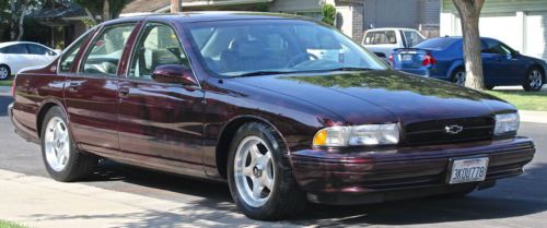 1995 chevrolet impala ss 35k miles burgundy one owner all original