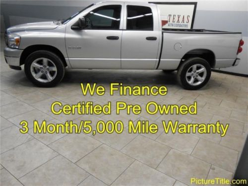 08 dodge 1500 slt 4x4 v8 crew cab quad 20 wheels warranty we finance texas