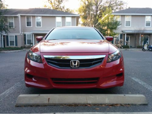 2011 honda accord coupe lx-s 29k miles san marino red