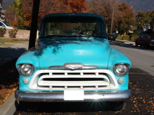 1957 chevrolet truck 3100 pickup 2-door 4.6l 57 chevy 283 auto sweet!