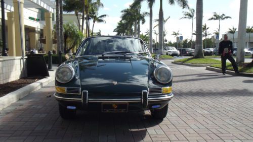 1967 porsche 912 targa. dark green with black interior. superb car.