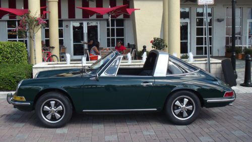 1967 PORSCHE 912 TARGA. DARK GREEN WITH BLACK INTERIOR. SUPERB CAR., image 2