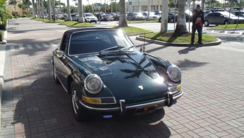 1967 PORSCHE 912 TARGA. DARK GREEN WITH BLACK INTERIOR. SUPERB CAR., image 15