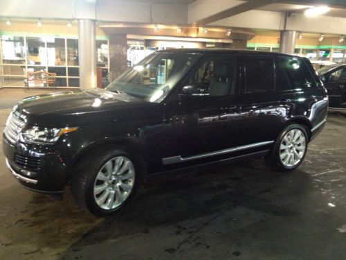 Santorini black supercharged range rover