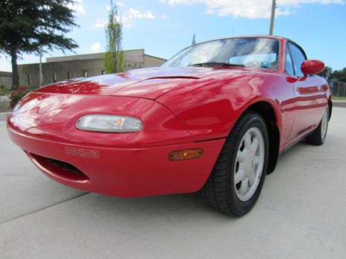 1990 mazda miata convertible 5 speed service records clean add-ons no reserve!!!