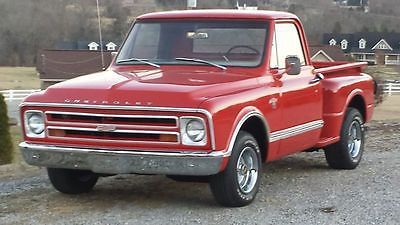 1967 chevy stepside in extreemly nice rust free one owner truck