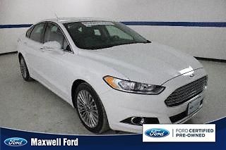 13 fusion titanium, 2.0l ecoboost, leather, sunroof, rev camera, clean 1 owner!