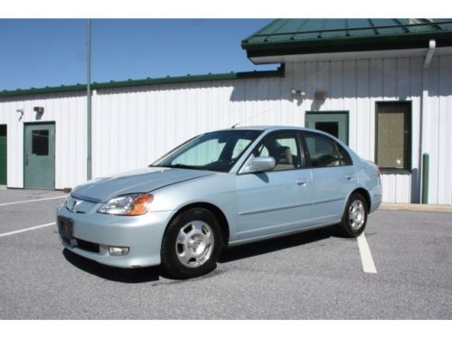 2003 honda civic hybrid automatic 4-door sedan non smoker no reserve cd a/c