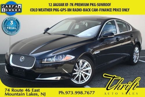 12 jaguar xf-7k-premium pkg-cold weather pkg-gps-xm radio-back cam