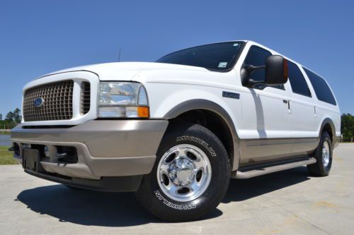 2004 ford excursion eddie bauer diesel leather dvd cream puff