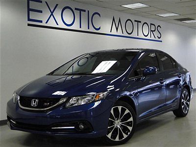 2013 honda civic si sedan!! 6-speed rear-cam moonroofcd-plyr warranty 17&#034;wheels!