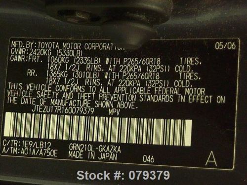 2006 TOYOTA 4RUNNER LIMITED 7-PASS HEATED LEATHER 87K! TEXAS DIRECT AUTO, US $14,980.00, image 12