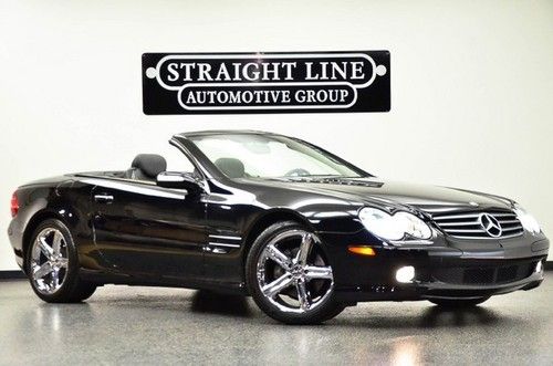 2004 mercedes benz sl500 blk/blk w/ only 65k miles chromes