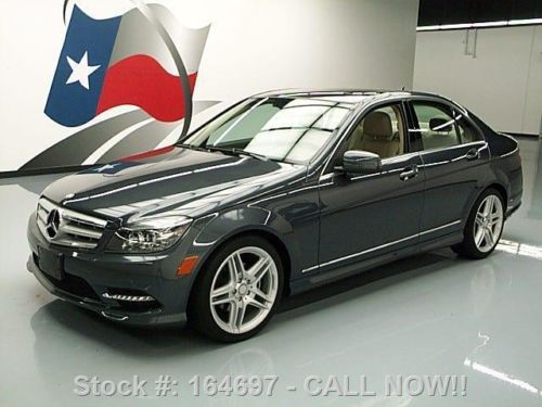 2011 mercedes-benz c300 sport sunroof nav rear cam 16k! texas direct auto