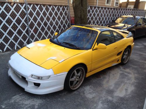 Yellow toyota mr2 turbo with gen 3 3sgte engine