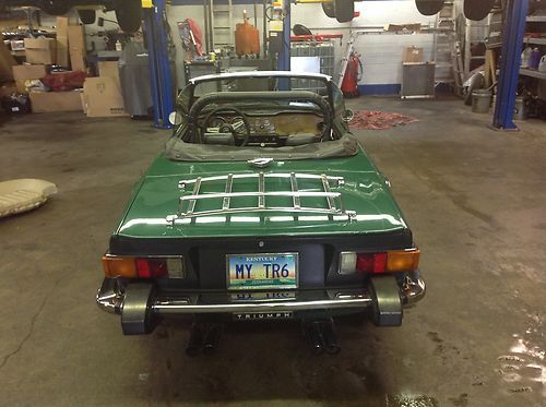 1975 triumph tr6 roadster, 59,000 miles, british racing green, great condition