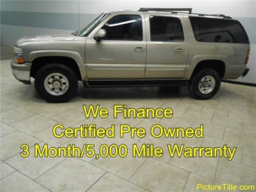 01 suburban 2500 4x4 leather heated seats certified  we finance texas