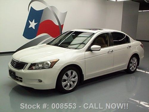 2009 honda accord ex-l auto sunroof htd leather nav 87k texas direct auto