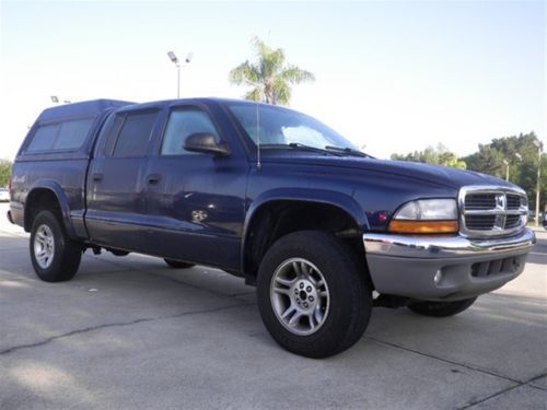 2003 dodge dakota 4x4 quad cab slt 4.7l, auto, with matching cap and bedliner