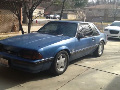 1989 ford mustang lx sedan 2-door 5.0l