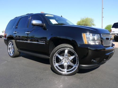 2009 chevrolet tahoe ltz 4x4 captains chairs~6.2 liter~used suv~24&#034; wheels~nice!