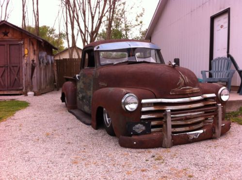 49 CHEVY FIVE WINDOW ,AIRBAGGED RAT, PATINA, image 1